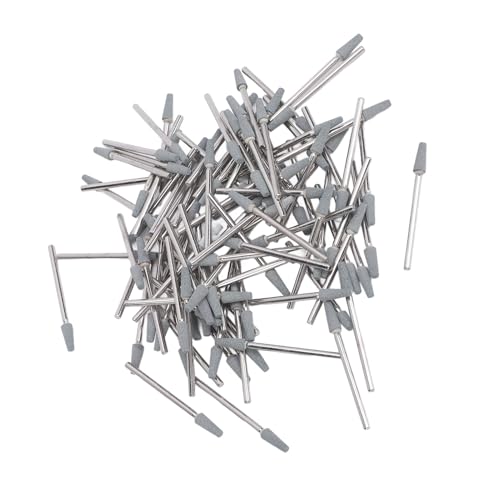 100 Pcs Tapered Nail Drill Bit Quartz Tungsten Steel Professional Round Top Cuticle Clean Drill Bit with Storage Box