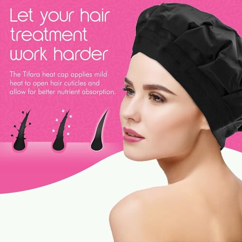 Tifara Beauty Deep Conditioning Cordless Heat Cap - Black