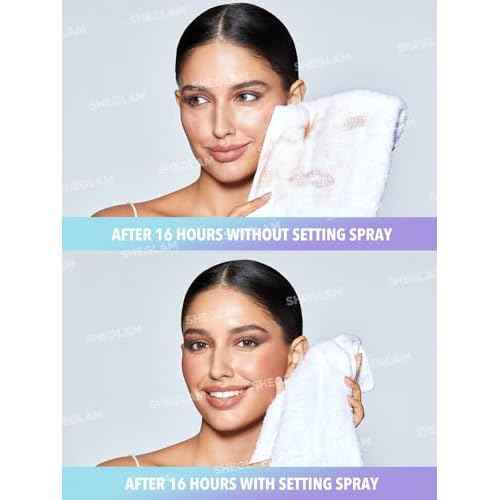 SHEGLAM Lock'd In Setting Spray Mattifying Effect Quick-Drying Long Lasting Makeup Locking Spray Oil-Control Non-Greasy Makeup Setting-Purple