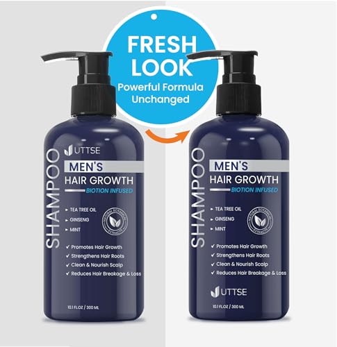 Biotin Hair Growth Shampoo for Men - Tea Tree Oil & Ginseng