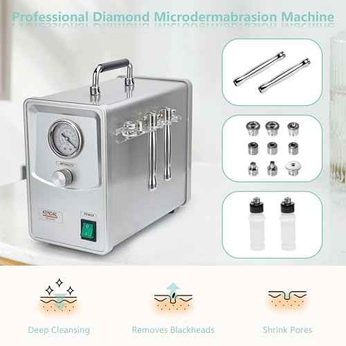 Kendal Professional Diamond Microdermabrasion Machine, Quality Dermabrasion Facial Spray Skin Care Beauty Device with Power Suction PWSF02