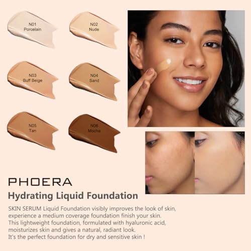 Meifen Hydrating Foundation¡£ (N01 Porcelain, 1 Fl Oz (Pack of 1))