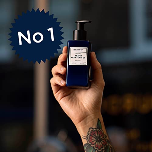 Murdock London Lightweight Beard Moisturizer For Men ? Hydrating Beard Softener for Men & Skin Comfort ? Clean Label Moisturizer for Daily Use, Reduce Flakiness & Irritation (5.1 FL OZ)