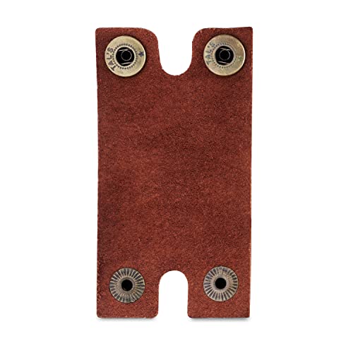 MAKYN Cognac Leather Double Edge Safety Razor Head Case - Travel Cover