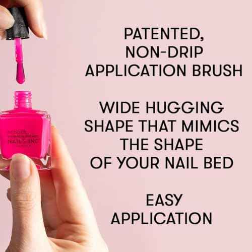 Nails Inc 45 Second Speedy Gloss, Chelsea, Dark Brown, Glossy, No Chip, Long Lasting, Quick Dry, Air Dry, Professional Manicures & Pedicures, Fingernails & Toenails, Vegan Nail Polish, 0.47 Fl Oz