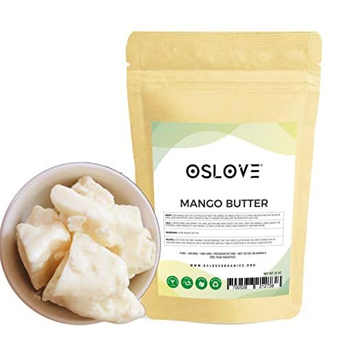 Mango Butter 2 LB Pure, Natural, Hand -packed, Fresh & Fluffy in DIY mixes | Obtained from Mango seeds | Use for DIY leave in conditioner, Salves, Body Butter, Lotions & Soaps