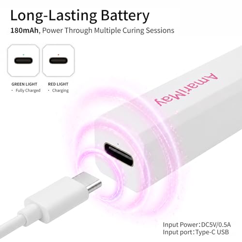 Portable Cordless UV Nail Lamp with Timer for Gel Nails