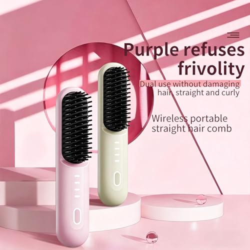 Go Brush Pro Cordless Straightening Brush for Short Hair