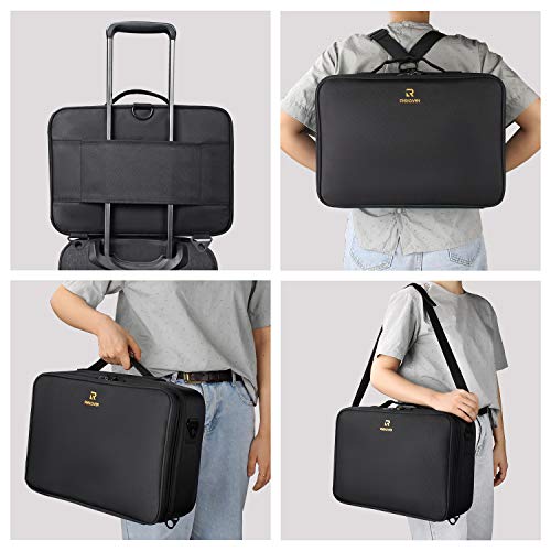 Large 3-Layer Makeup Case with 10 Dividers