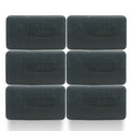 Dr Jacobs Naturals, Triple Milled Loofah Exfoliating Castile Bar Soap (Pack of 6) - Free of Parabens, Sulfates, Synthetics, Gltuen and GMO (Muddy Charcoal)