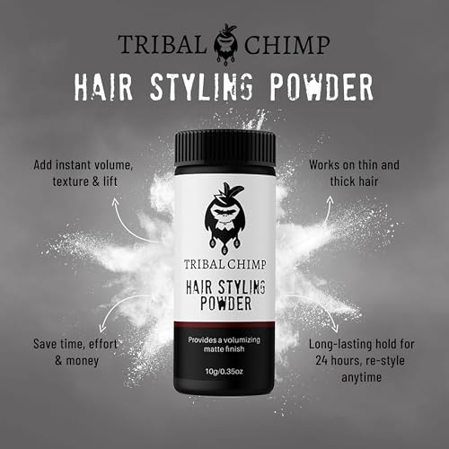 Tribal Chimp Hair Styling Powder – Volume & Texture, 24H Hold