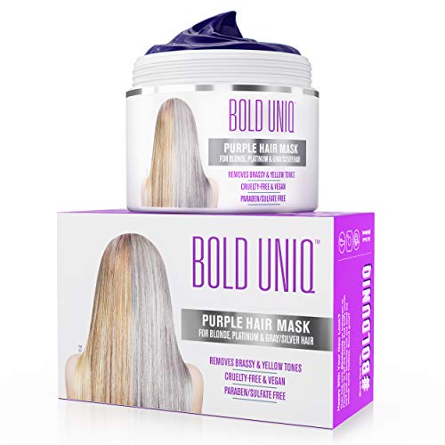 Bold Uniq Purple Hair Mask - Toning Treatment for Blonde & Gray Hair