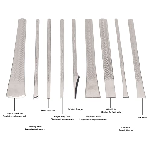 Pedicure Knife Toenail Tool Pedicure Knife Remover Foot Scraper Knife Nail Knives Cuticle Remover Ingrown Toenail Knife Tool for Feet Care