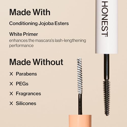 Honest Beauty 2-in-1 Extreme Length Mascara & Primer, Black