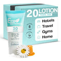 Travel Size Hotel Lotion 20 Count 0.85 oz Bottles Guest Amenities | Vacation Rentals and Short Term Rentals Paraben Free White Tea Scent Infused with Aloe Honey and Olive Oil by Eco Botanics