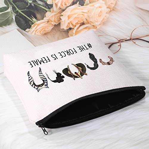 POFULL Princess Movie Inspired Gift The Force is Female Cosmetic Bag (The Force Bag)