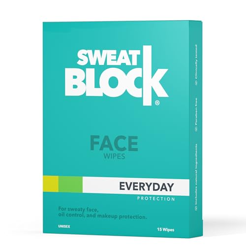 Face Wipes for Oily Skin Control | 15 Count Antiperspirant Wipes