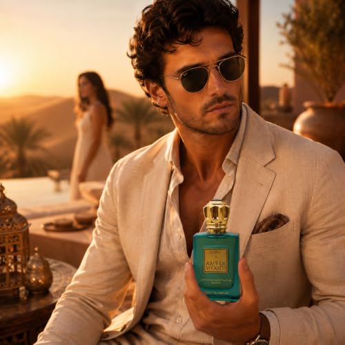 Amber Woods Extrait de Parfum for Men - 3.4 oz Luxurious Fragrance