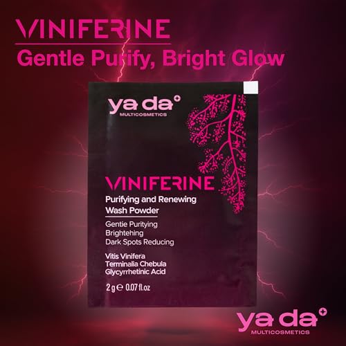 Viniferine Purifying & Rejuvenating Powder Peeling - Enzyme Exfoliating | Buffs Away Dullness for a Brighter Complexion | Synergistic Formula | 0.07oz x 20pcs | Rewrite Your Skin¡¯s Story