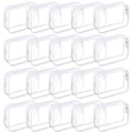 Tergy 20-Pack Clear Cosmetics Bags Waterproof Makeup Organizer with Zipper