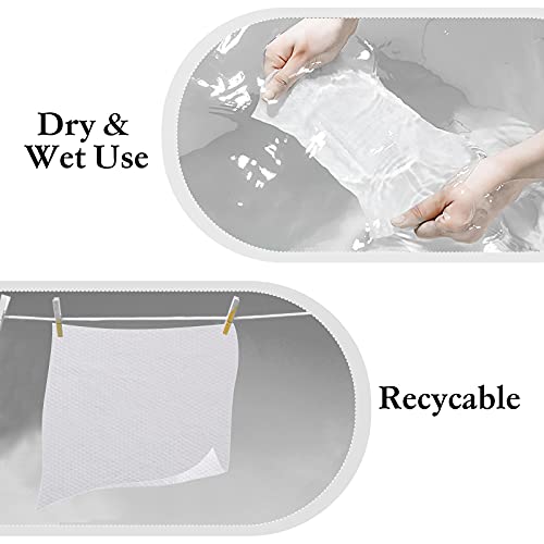 Disposable Face Cloths for Washing Disposable Towels Facial Towelettes Facial Cleansing Cloths (2 Pack)