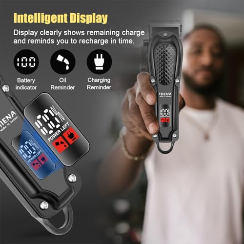 HIENA PRO Cordless Hair Clipper Kit 3-in-1 with Foil Shaver