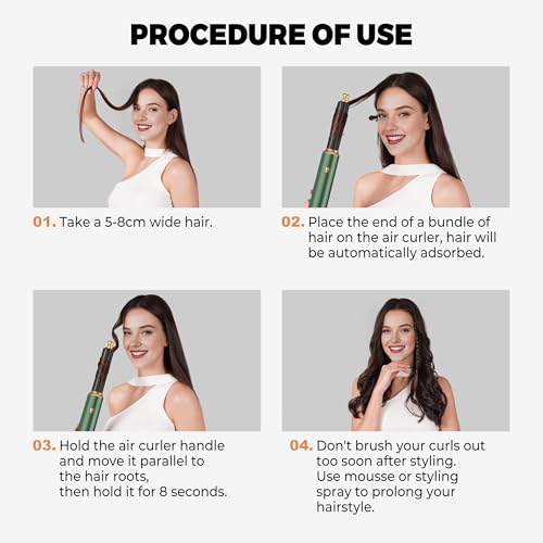 OKWRAP 5-in-1 Hot Air Styler & Blow Dryer Brush Set