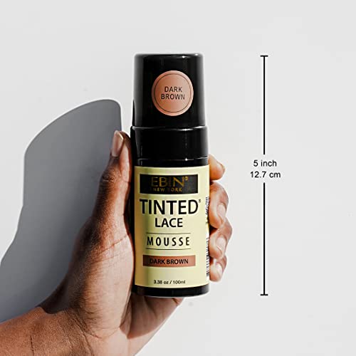 EBIN Tinted Lace Mousse Medium Dark Brown 3.38oz
