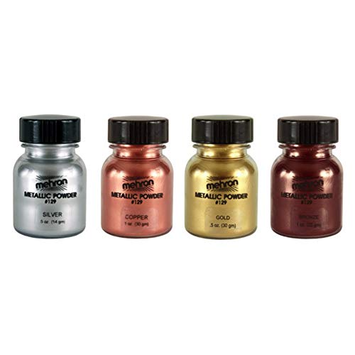 Mehron Metallic Chrome Powder Bronze 0.75 oz