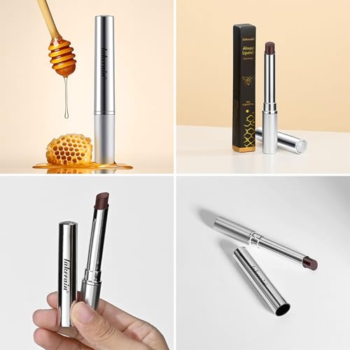 Honey Black Lip Balm Hydrating Sheer Lipstick,Pink Honey Lipstick for Women,Natural Glossy Lips Balm,Nourishing and Hydrating Lip Gloss for All Skin Tones(Black+Pink Honey Blam)