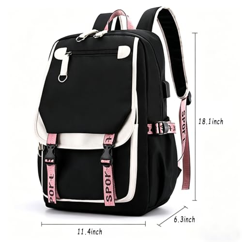 KATSEYE Kpop Aesthetic Backpack with USB Charging Port