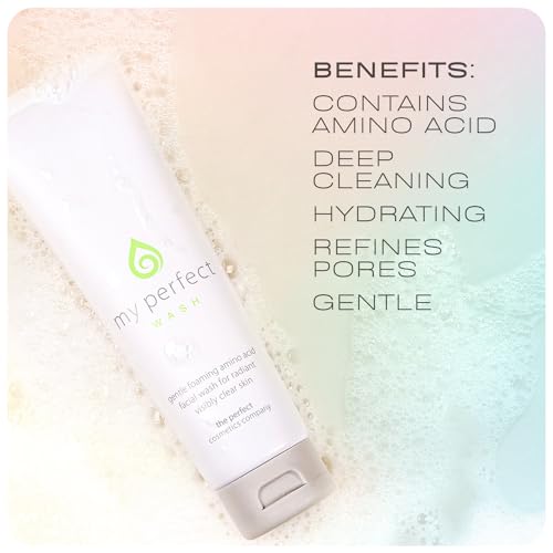 My Perfect Wash ? 125ml Skin Care Cleanser with Amino Acids ? Foaming Cleanser for Combination & All Skin Types ? Gentle, Non-Drying Face Wash for Daily Use ? Removes Makeup & Impurities