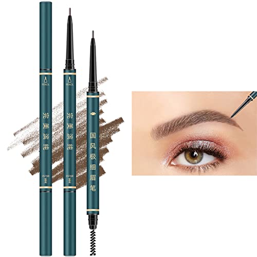 Eyebrow Pencil Waterproof 3-Pack with Spoolie Brush & Razor