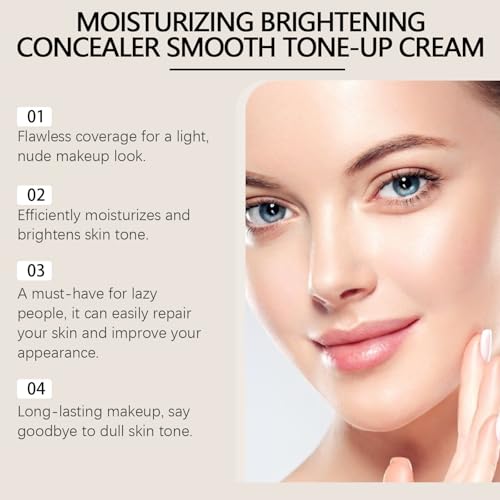 Crema de Maquillaje Moisturizer Concealer Tone Up Cream 2Pc