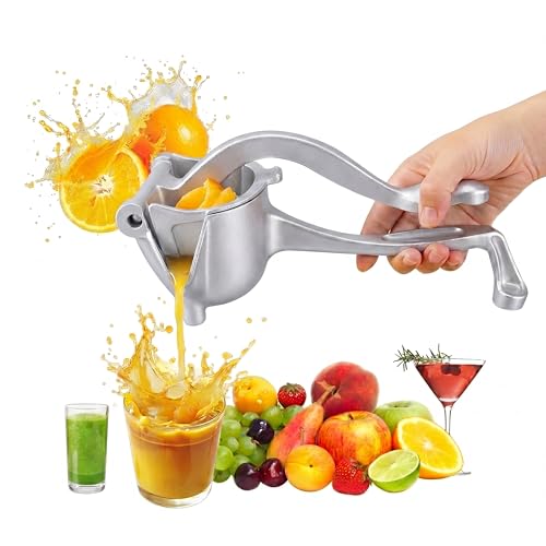 Heavy Duty Manual Juicer - 0.6L Aluminum Alloy Citrus Squeezer