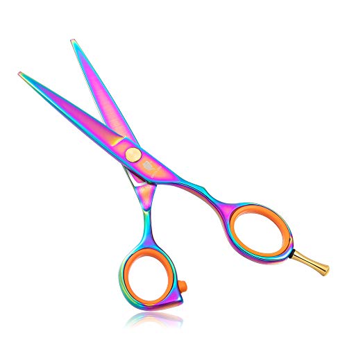 Hair Cutting Scissors Shear 5" Professional Barber Hair Shears Cutting Scissors Salon Hairdressing Razor Regular Scissor