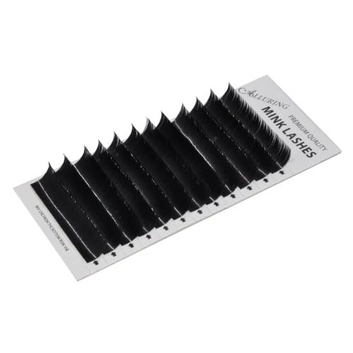 Alluring Premium Mink Eyelash Extensions ? C Curl .15mm Thickness, Black Synthetic Mink Lashes