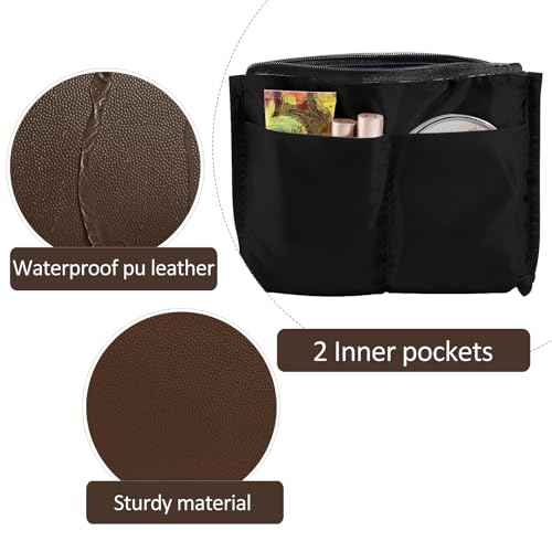 Cosmetic Bags for Women Small Makeup Bag for Purse Pu Leather Makeup Pouch Travel Makeup Bag with Zipper Make Up Bag for Travelling
