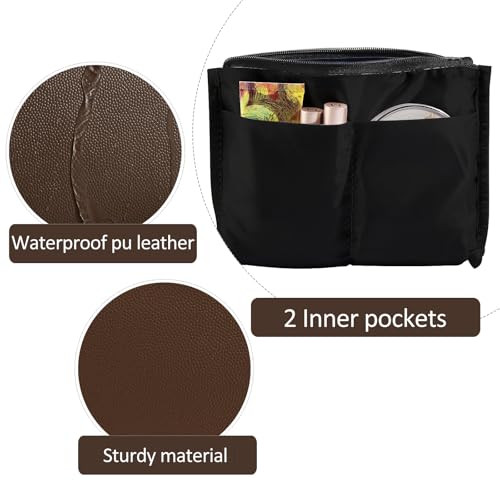 MAANGE Small PU Leather Makeup Bag for Travel & Purse