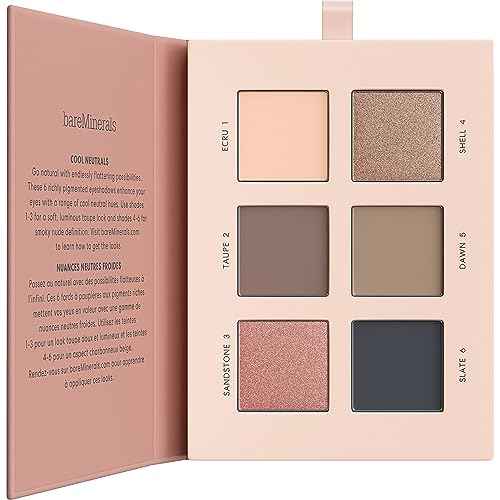 bareMinerals Mineralist Eyeshadow Palette, Six Richly Pigmented Shades, Ultra-Blendable, Talc-Free, Vegan, Crease-Proof Wear