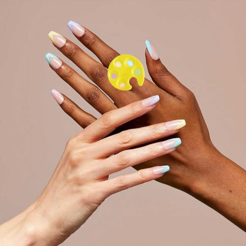 7 Pack Mini Nail Art Palettes | Durable Plastic Mixing Plates