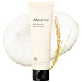 About Me Rice Makgeolli Cleansing Foam - Low pH Fermented Rice Face Wash for Sensitive Skin, Galactomyces & Centella, Bran Water Base, Non-Stripping Foaming Cleanser, Fragrance Free, 4.06 fl oz