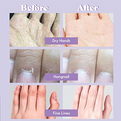 Silky Hand Mask Gloves 5 Pairs, Moisturizing Treatment for Dry Skin