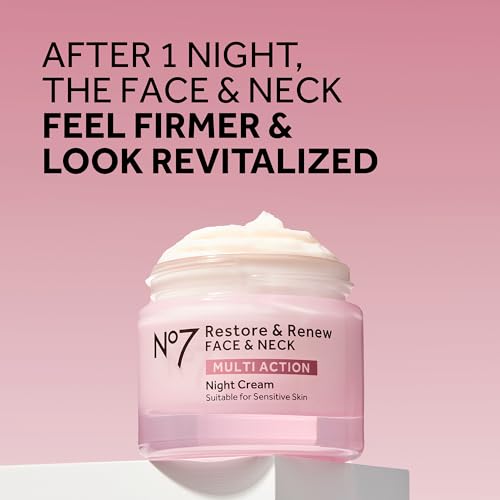No7 Restore & Renew Anti-Aging Skincare Kit - Day Cream SPF 30, Serum & Night Cream