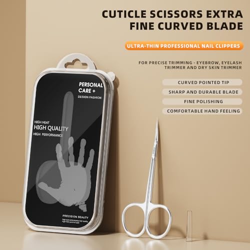 Precise Curved Cuticle Scissors for Facial Hair & Eyebrows