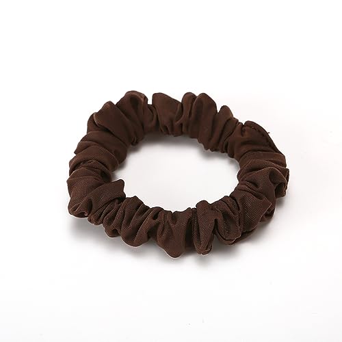 LONEEDY 12 Pack Satin Hair Scrunchies Large Elastic Hair Ponytail Holder Hair Ties For Women Girls Thick Hair,Softer than Silk (Brown)