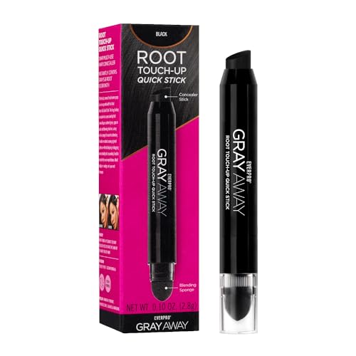 EVERPRO Gray Away Root Touchup Stick, Black, 0.1 oz