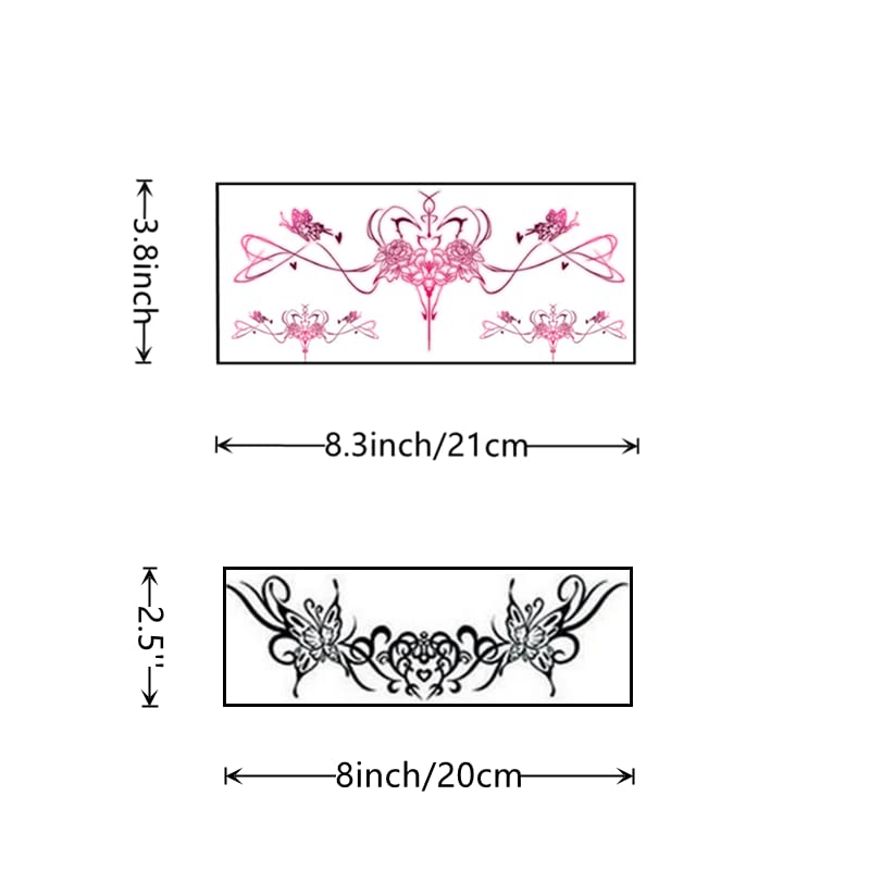 28 Sexy Temporary Tattoos for Women – Waterproof Body Art