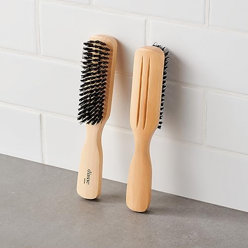 Diane 100% Nylon Bristle Styling Brush for Men and Barbers ? Hard Bristles for Thick to Coarse Hair ? Use for Detangling, Styling and Wave Styles