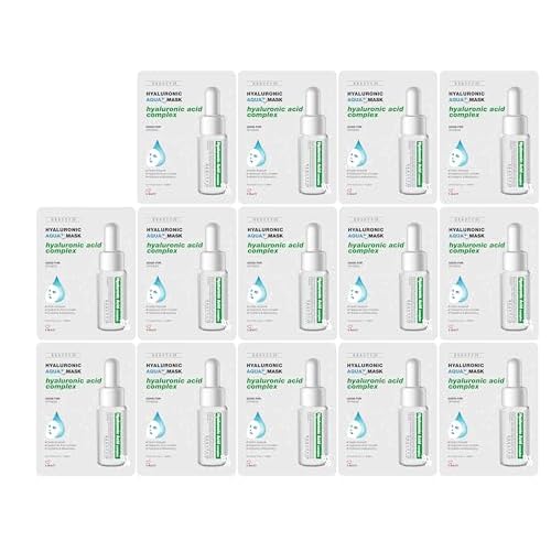 Hyaluronic Aqua Plus Essence Full Face Facial Sheet Mask 14 Sheets Combo - 2 WEEKS SET